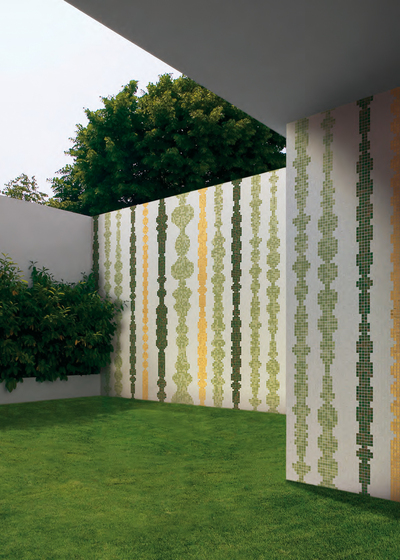 Columns Green B mosaic | Glass mosaics | Bisazza