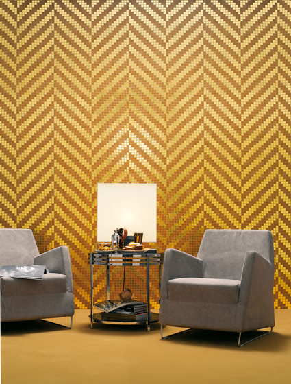 Twill Oro Bianco mosaic | Glas Mosaike | Bisazza