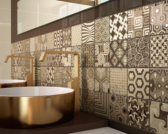Venezia | Metalic Gold | Ceramic mosaics | Dune Cerámica