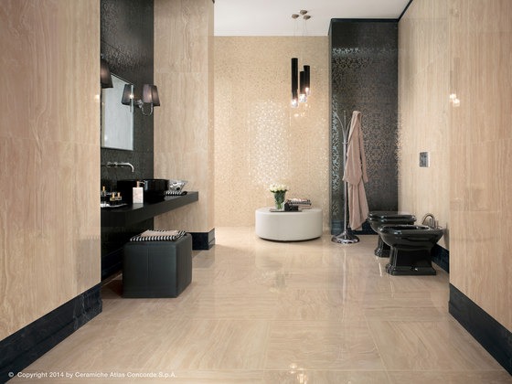 Marvel Pro Travertino Silver Mosaico Lappato | Ceramic mosaics | Atlas Concorde