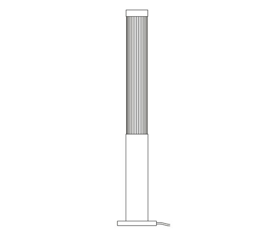 Pillar LED wall light, 27/7cm, Weathered Brass | Lámparas de pared | Original BTC