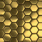 Hexa gold | Metal mosaics | The Inox in Color®