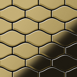 Karma Titanium Gold Mirror Tiles | Metal mosaics | Alloy