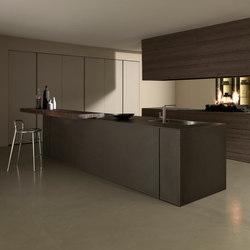 Mh6 2 Lava melamine island | Fitted kitchens | Modulnova