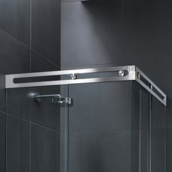 Luna Shower System | Glass door fittings | MWE Edelstahlmanufaktur