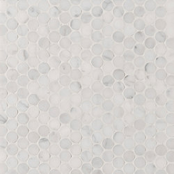 Manhattan Penny Round | Natural stone tiles | Claybrook Interiors Ltd.