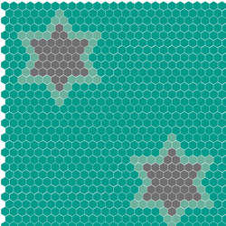Natural - Estrellas | Glass mosaics | Hisbalit