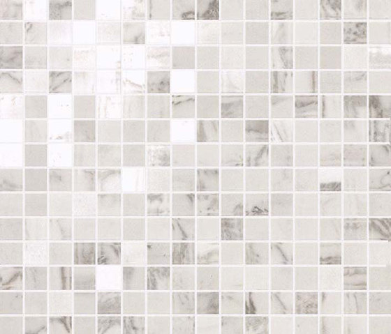 Marvel Pro Statuario Select Mosaico Lappato | Ceramic mosaics | Atlas Concorde