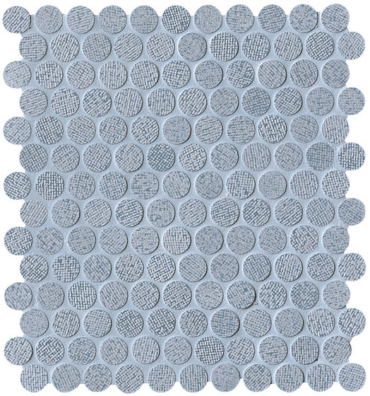 Color Line Silver Avio Round Mosaico | Ceramic mosaics | Fap Ceramiche