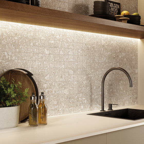 Lombarda Mosaico 5x5 Grigio | Ceramic mosaics | EMILGROUP