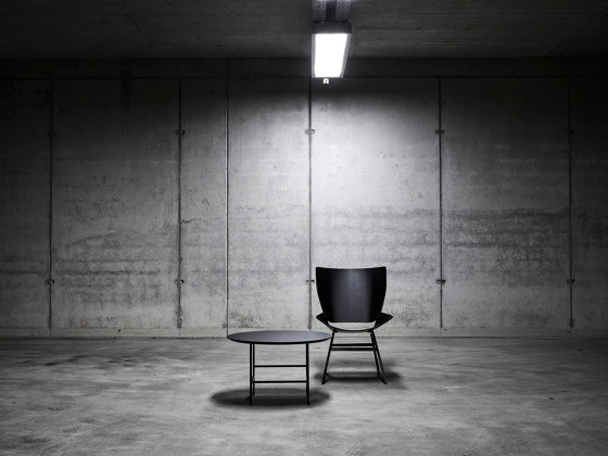 Shell Lounge Square Seat Upholstery, Black Oak | Poltrone | Rex Kralj