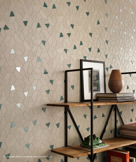 Boost Pro Cream Mosaico Hex Blue 25x28,5 | Ceramic mosaics | Atlas Concorde