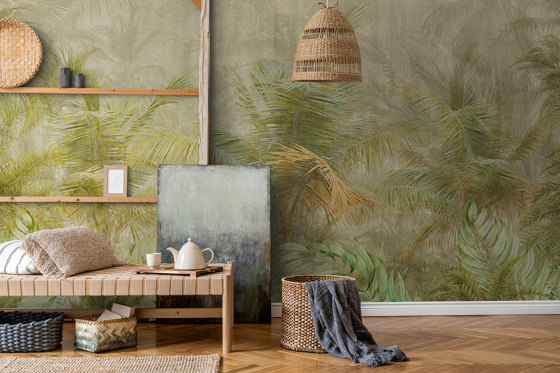 AP Contract | Digital Printed Wallpaper | Palm Leaves DD120547 | Wandbeläge / Tapeten | Architects Paper
