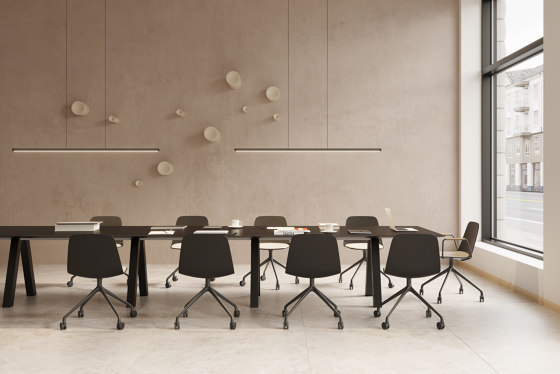 Maarten table 160x80 with casters | Tavoli pranzo | viccarbe