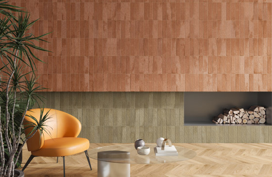 Miniature Fornace | Rosso Mattone 6x24 | Ceramic tiles | Marca Corona