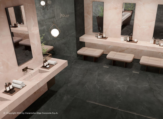 Marvel Onyx White 120x240 Lapp. | Ceramic tiles | Atlas Concorde