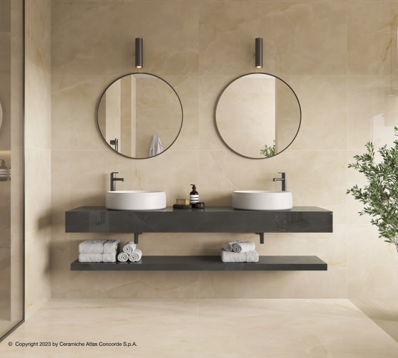Marvel Onyx White 120x240 Lapp. | Ceramic tiles | Atlas Concorde