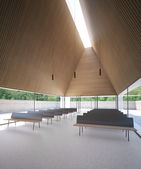Torii bench 140 stained seat & backrest | Benches | viccarbe