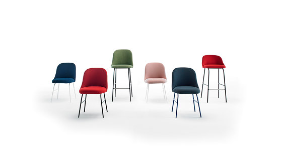 Silla Aleta - base de cinco ruedas con reposabrazos | Sillas | viccarbe