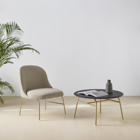 Silla Aleta - base de cinco ruedas con reposabrazos | Sillas | viccarbe