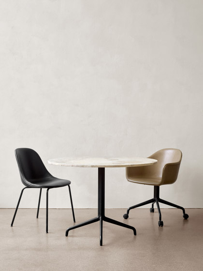 Harbour Column Dining Table | 105 / Estremoz Marble | Tavoli pranzo | Audo Copenhagen