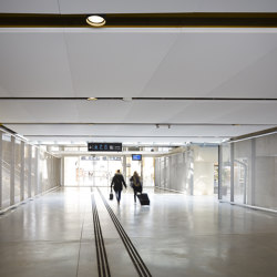 Stereo acoustic panels suspended | Sound absorbing ceiling systems | Texaa®