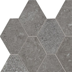 Epika Grey Mosaico Losanga Dek | Ceramic mosaics | Ceramiche Supergres