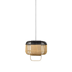 Bamboo-Square | Pendant Lamp | Square S Black | Lámparas de suspensión | Forestier