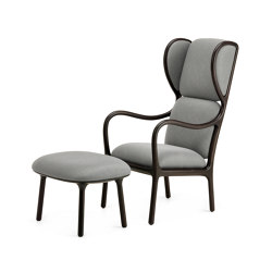 Bergère 30 + pouf | Sessel | Ceccotti Collezioni