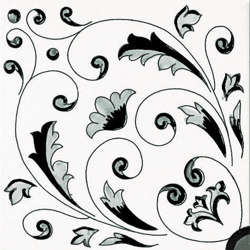 Fiori Scuri Crestarella Nero | Ceramic tiles | Ceramica Francesco De Maio