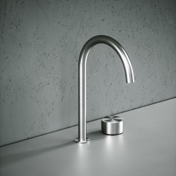 Kitchen Inox | Stainless steel AISI316L remote kitchen mixer with swiveling spout. | Kitchen taps | Quadrodesign