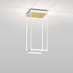 REFLEX² S 450 white | pyramid structure gold | Lámparas de techo | serien.lighting