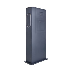 Designer | Briefkasten Ladesäule Designer BIG mit Innogy eBox smart - RAL nach Wahl - INDIVIDUELL Rechts | Buchette lettere | Briefkasten Manufaktur