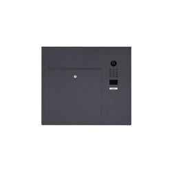 Designer | Edelstahl Briefkasten Designer Modell BIG seitlich mit DoorBird Video- Sprechanlage RAL Farbe Einputz- bzw. Unterputzvariante 100mm Rechts | Buchette lettere | Briefkasten Manufaktur