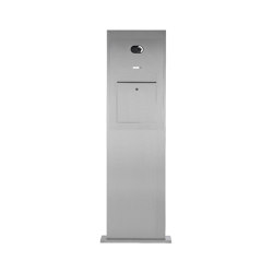 Designer | Edelstahl Briefkastensäule Designer Modell BIG - Comelit VIDEO Komplettset Wifi | Buchette lettere | Briefkasten Manufaktur