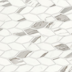 Marvel Shine Statuario Supremo Twist 30,5x30,5 Silk | Ceramic mosaics | Atlas Concorde