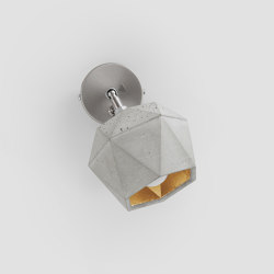 [T2] spot Concrete & Gold - Silver - Copper | Wall lights | GANTlights