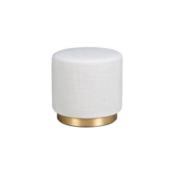 Cami | S Pouf Brass Base | Poufs | Hamilton Conte
