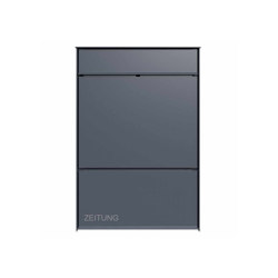 Goethe | Design surface-mounted letterbox GOETHE AP with newspaper compartment - RAL of your choice | Buchette lettere | Briefkasten Manufaktur