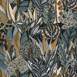 DESIRADE MARINE/KAKI | Carta parati / tappezzeria | Casamance