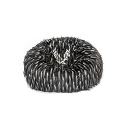 XL Beanbag | Faux fur beanbag white and black | Beanbags | MX HOME