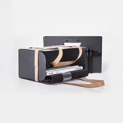 Alster Folder Black/Natural | Bags | MIZETTO