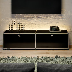 USM Haller E Media | Graphite black | Sideboards | USM