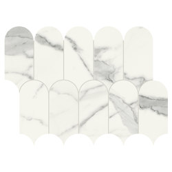 Scultorea | Tessere Arco Statuario Vena Argento 41,2x30,3 | Piastrelle ceramica | Marca Corona