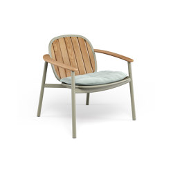 Twins Alu-teak lounge chair | 6042 | Poltrone | EMU Group