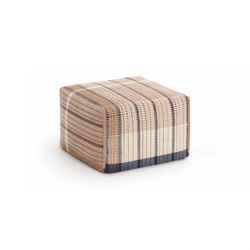 Reversible Pouf Linen Side Pink | Pouf | GAN