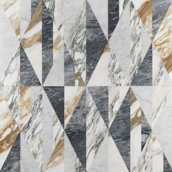 Opus | Tangram zafferano | Lastre pietra naturale | Lithos Design